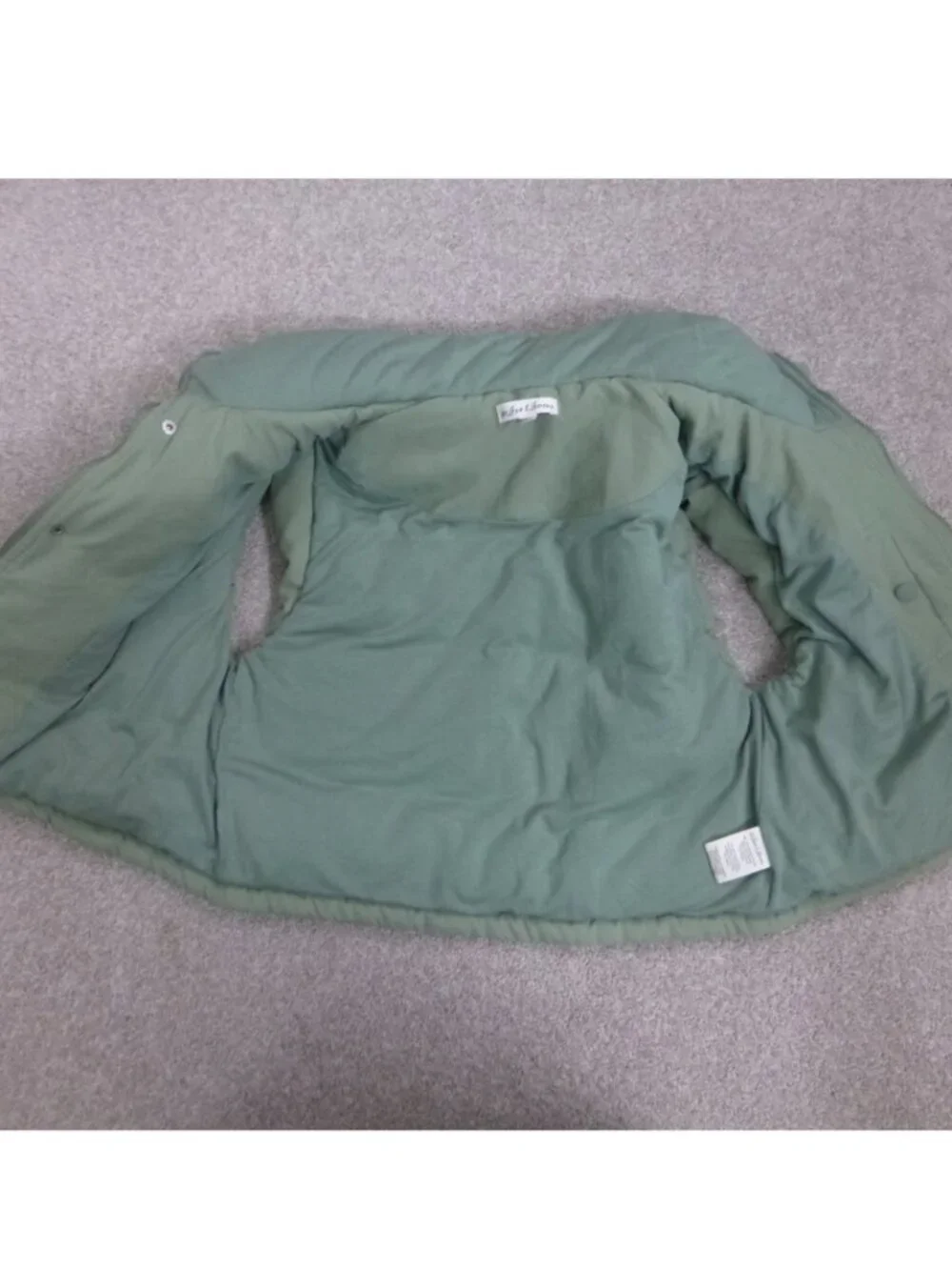 For Love & Lemons Mint Green Cropped Puffer Vest - Picture 6 of 12